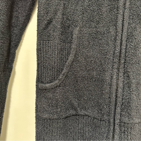 Barefoot Dreams Black Bamboo Chic Lite Black Zip Up Hoodie Size Small - Picture 7 of 12